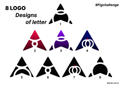 8 Logo Designs of Letter A branding dailyui design graphic design illustration logo typography ui ux vector
