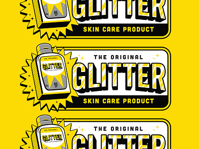 Glitter ad glitter illustration illustrator summer sunscreen the creative pain type vector