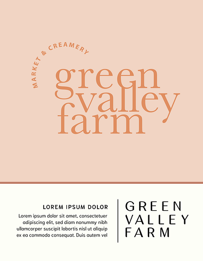 Rebranding for Green Valley Farms branding graphic design illustration typography