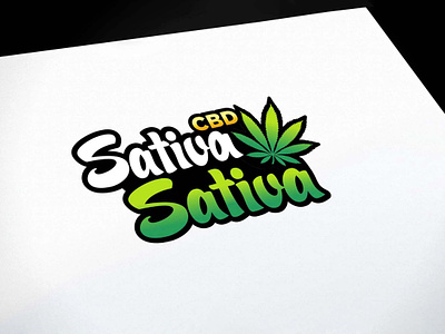 Sativa Cannabis Hemp Cbd Logo Design cannabis edibles logo medical cannabis packaging