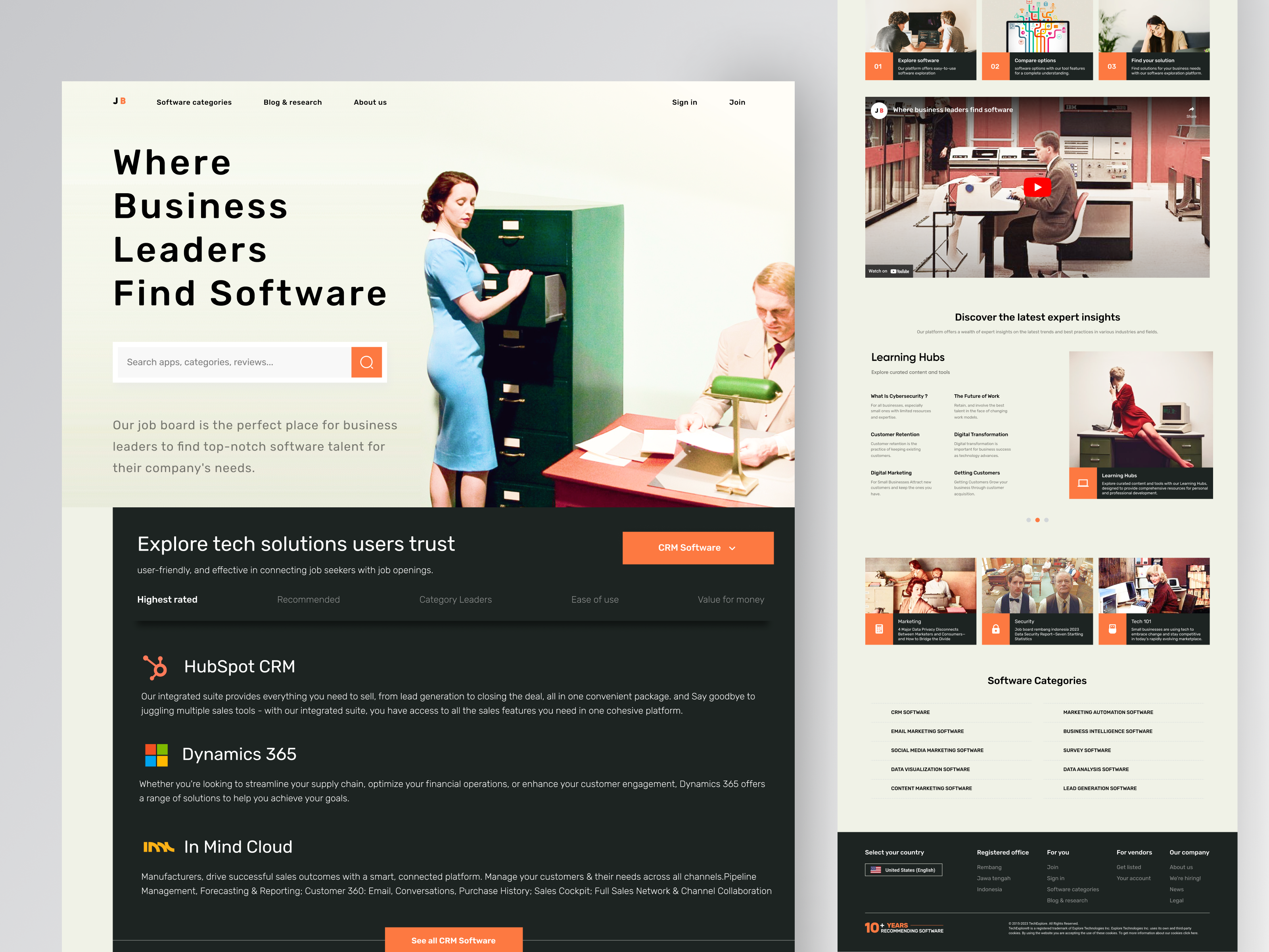 Website - Job Board advertising business employment job application job board job directory job listing job platform job portal job search job seeker landing page marketing promotion saas software web web design website website design