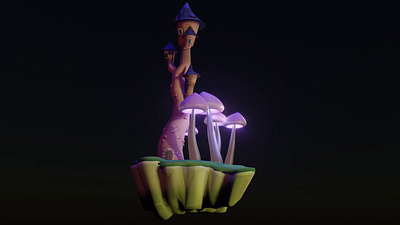 Floating fantasy castle 3d 3dmodelling animation blender blender3d conceptart digitalart
