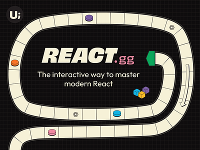 react.gg board game course css education illustration landing programming react web