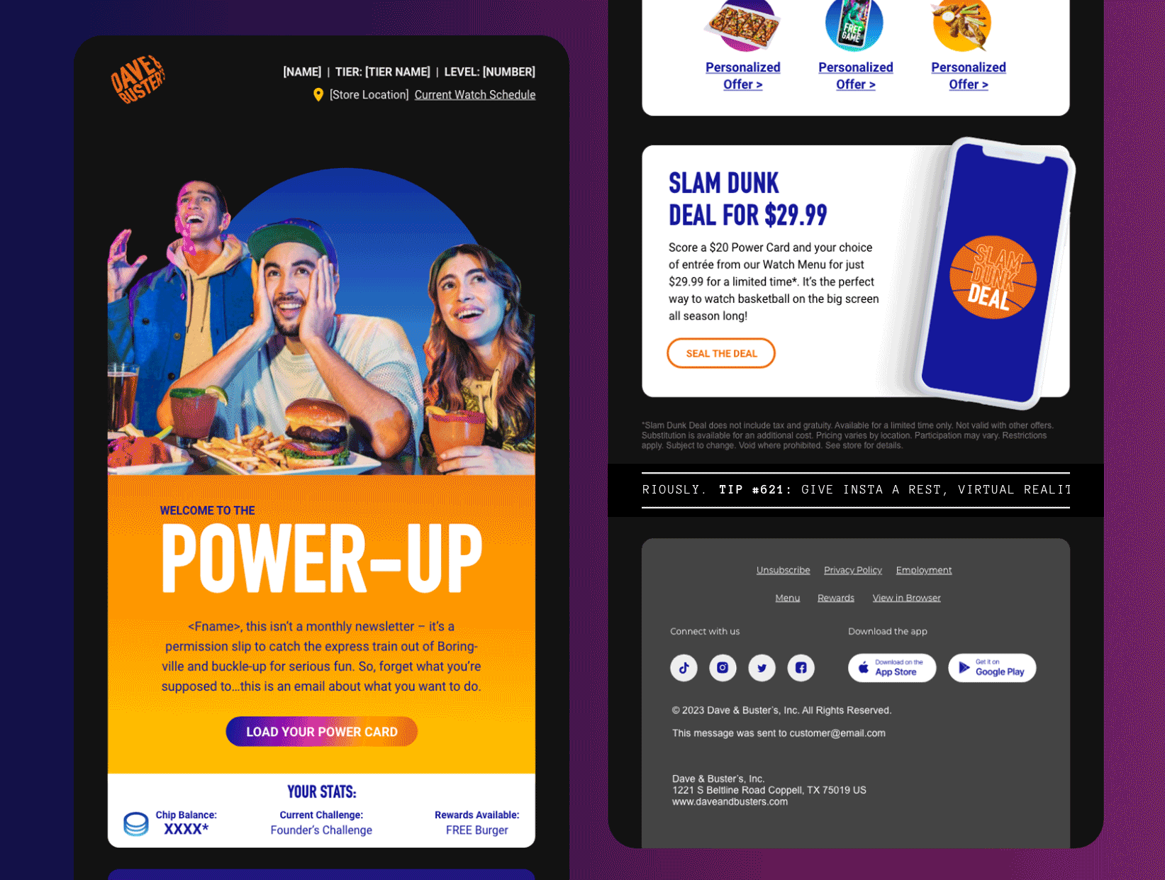 D&B Newsletter Rebranding animation email design newsletter ui