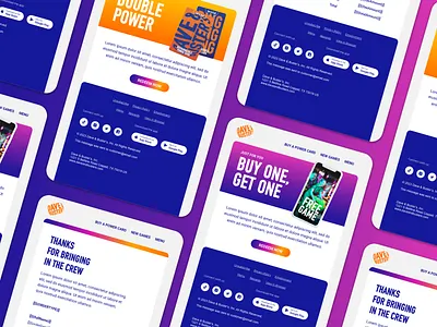 D&B Transactional and Promo Templates email. design graphic design ui