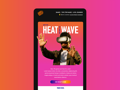 D&B Summer Newsletter Hero email design newsletter typography ui vr