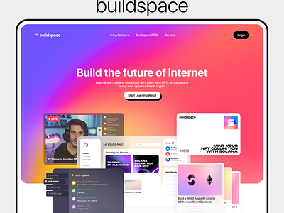 Buildspace // Landing Page • 2022 design graphic design illustration ui website