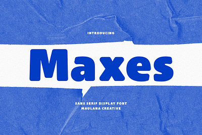 Maxes Sans Serif Display Font animation branding design font fonts graphic design illustration logo nostalgic