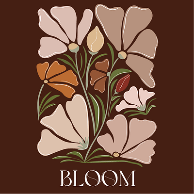 Bloom Café branding design graphic design illustration logo