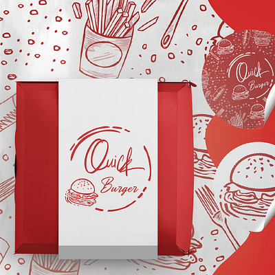 Quick Burger branding design graphic design illustration logo
