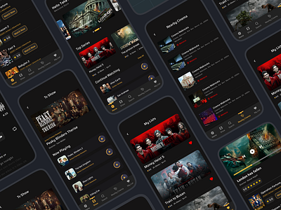 ONLINE MOVIE STREAMING MOBILE APP appdesign appdesigner figma ios mobileappdesigner mobileui ui uidesigner uiux uiuxdesigner ux visualdesign