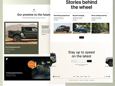 RIVIAN redesign concept branding clean ui design ux