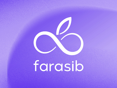 Farasib Logo apple branding graphic design infinite logo logo designe purple