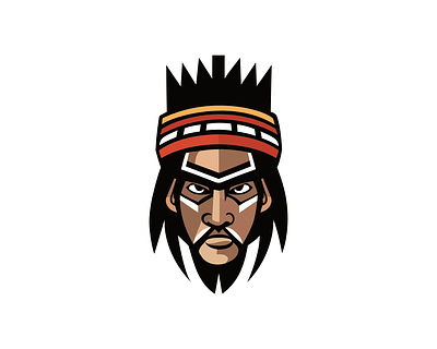 Tribe Warrior Logo branding design graphic design icon illustration logo typography ui ux vector