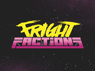 Fright Factions Logo 90s horror illustration monster sci fi trading cards