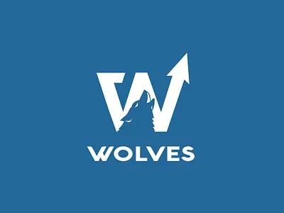 wolves animation graphic design logo minimal logo w logo wolves logo