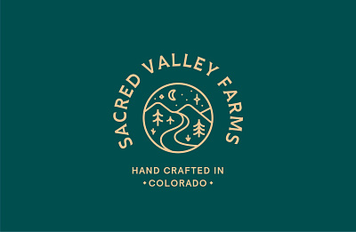 Sacred Valley Farms Logo branding cannabis design logo logo design weed