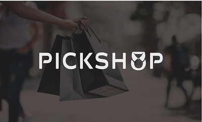 pickshop branding fabric logo garments logo graphic design logo shop logo shopping logo