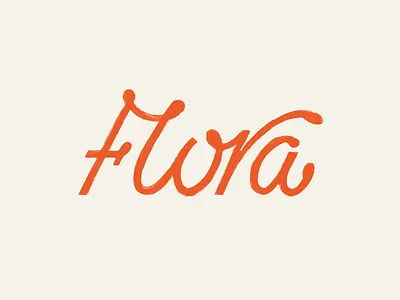 Flora branding coffee design lettering logo logo design logotype script