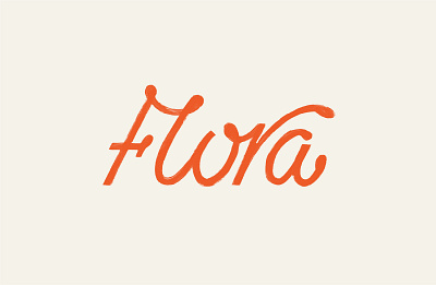 Flora branding coffee design lettering logo logo design logotype script