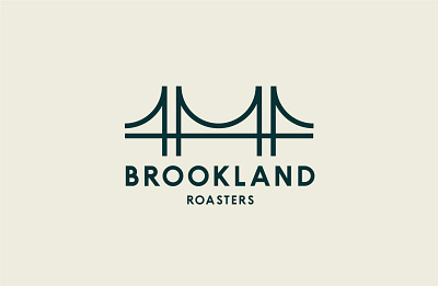 Brookland Roasters branding bridge coffee logo logo design raoster vector