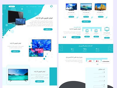 sales website template design landingpage sales sell shop tv ui uiux web design