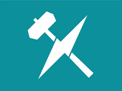 Ozark Metal Works branding hammer lighting logo manufacturing