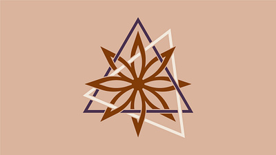 Saffron & Spice branding flower india indian triangle