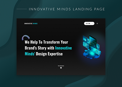 Innovative Minds Design Agency agency animation branding designagency figma interactiondesign ui visualdesign websitedesign