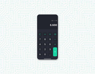 #DailyUI - Calculator #004 app calculator challenge croatia dailyui design green hire like mobile subscribe ui userexperience userinterface ux web