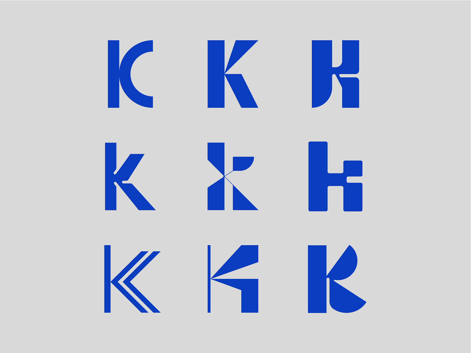 Letter K exploration by Sandro Zito on Dribbble