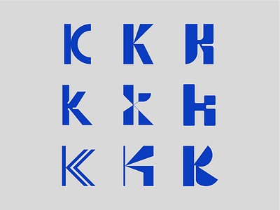 Letter K exploration branding design letter exploration letter k lettermark logo logotype type typography
