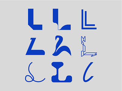 Letter L exploration branding design letter letter exploration letter l logo letterform lettermark logo logomark logotype type typography