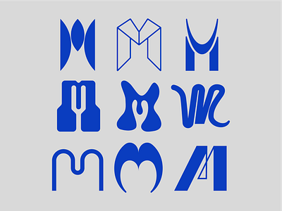 Letter M exploration 36 days of type branding design letter m exploration letterform logo logotype type design typographic logo typography