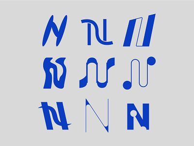 Letter N exploration 36 days of type branding design letter n exploration letterform lettermark logo logotype n letterform n logo n type type design typography