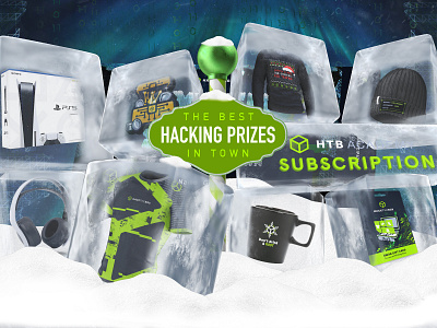Cyber Santa CTF 2021 | Hacking Prizes ctf cybersecurity daily ui design gifts hack the box hacker hacking ice icecube presents ps sub swag ui xmas