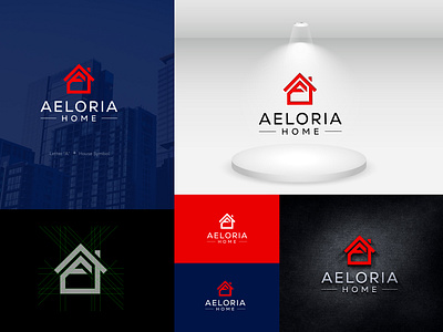 Aeloria Home Logo Design Project branding construction design home house logo housing logo logo design logotype real estate real estate logo realty realty logo residential