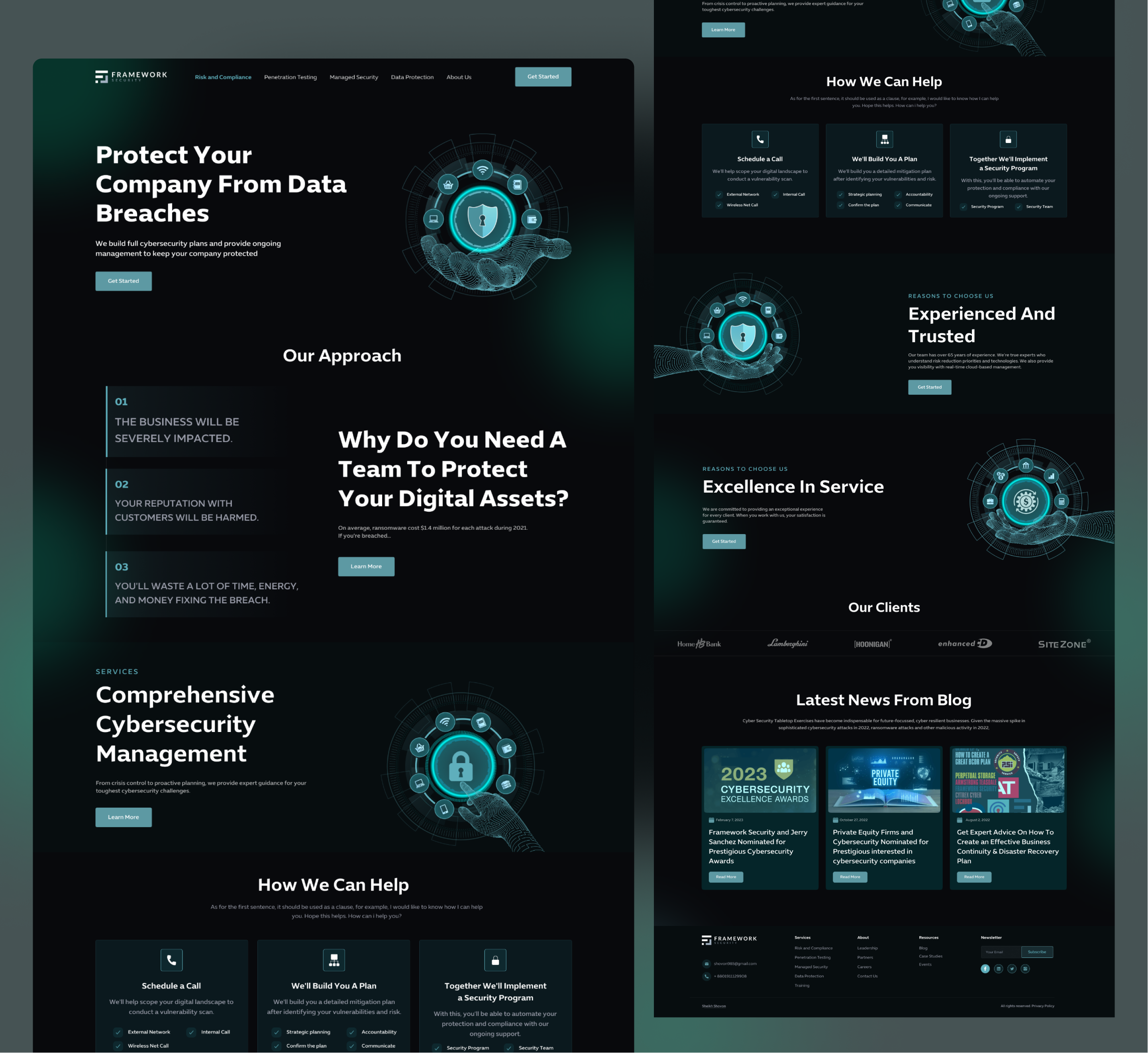 Example of Cyber Security Website Design