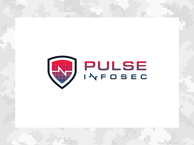 Pulse Infosec Logo branding design graphic design logo