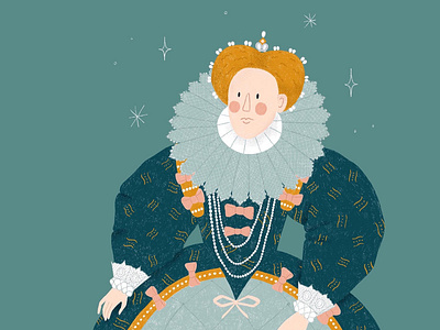 Queen Elizabeth I canadian artist canadian illustrator digital art digital artist digital illustration digital illustrator freelance illustration freelance illustrator historical illustration portrait artist portrait illustration queen elizabeth i