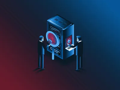 Pulse Infosec Illustrations branding design graphic design illustration vector