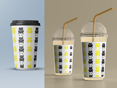 Paper cup label design box design branding carton box design creative product design design illustration label design logo ui vector