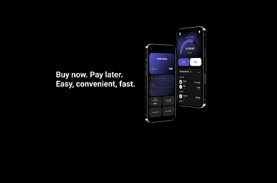 Buy now. Pay later. UI/UX animation app design digital figma interface mobile ui uiux