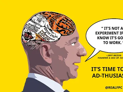 [Less] Risky Business: Time To Get ADthusiastic! branding design graphic design illustration