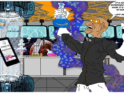 The Mad Scientist design graphic desing illustration