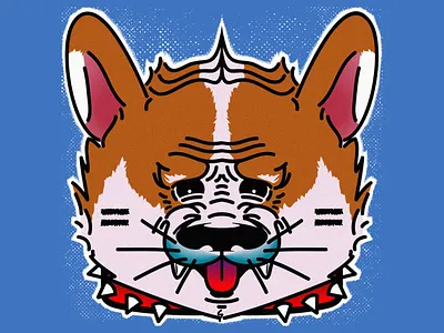 Post-apocalyptic Dog cartoon character design design digital illustration diseño de personaje dog illustration illustration art illustrator ilustracion ilustracion digital lud0 lud089 mad max mohawk post apocalyptic punk punk dog punky warrior dog