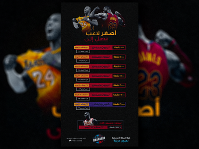 NBA4ARAB Twitter Posts Designs design graphic design nba nba4arab