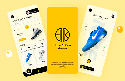 HOUSE OF KICKZ - Sneakers & Clothing Store design graphic design interface ui