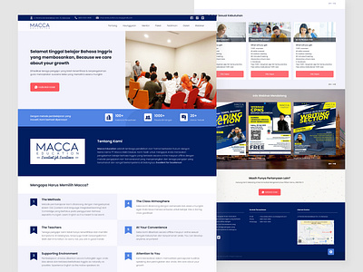 Education Landing Page branding course design education landingpage ui ux website