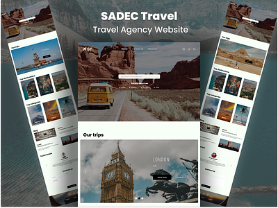 SADEC TRAVEL - Travel Agency website branding design graphic design interface ui